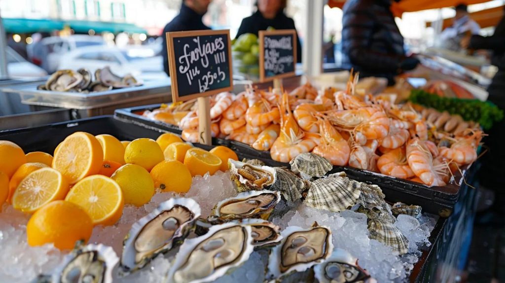 kulinarischen Highlights mit Meeresfrüchte trouville normandie (france)